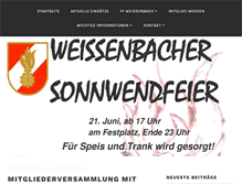 Tablet Screenshot of ffweissenbach.com